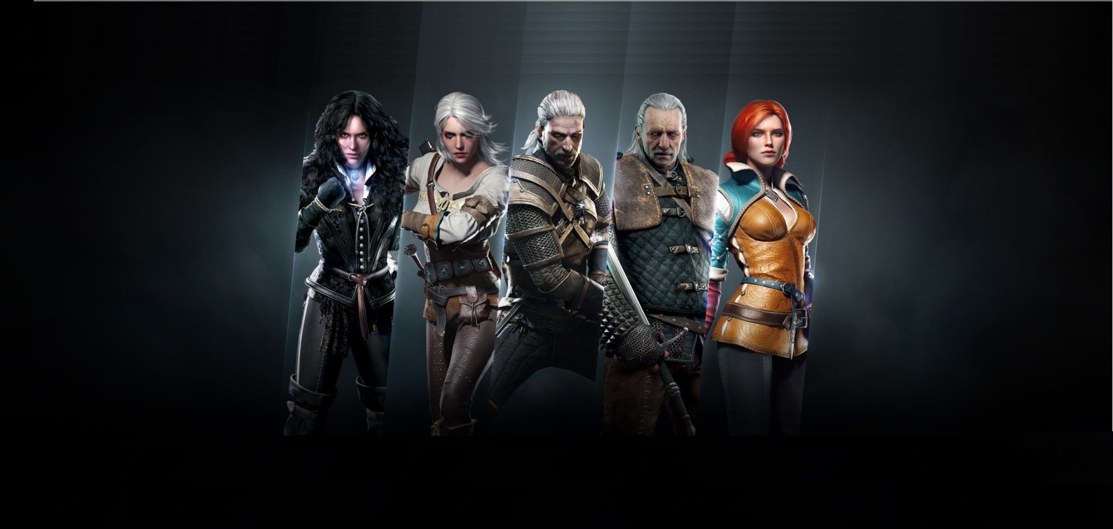 the witcher 3: chasse sauvage cd projekt red the witcher art chasse sauvage épée armure pathfinder personnages principaux wesemir triss geralt yennifer ciri équipe