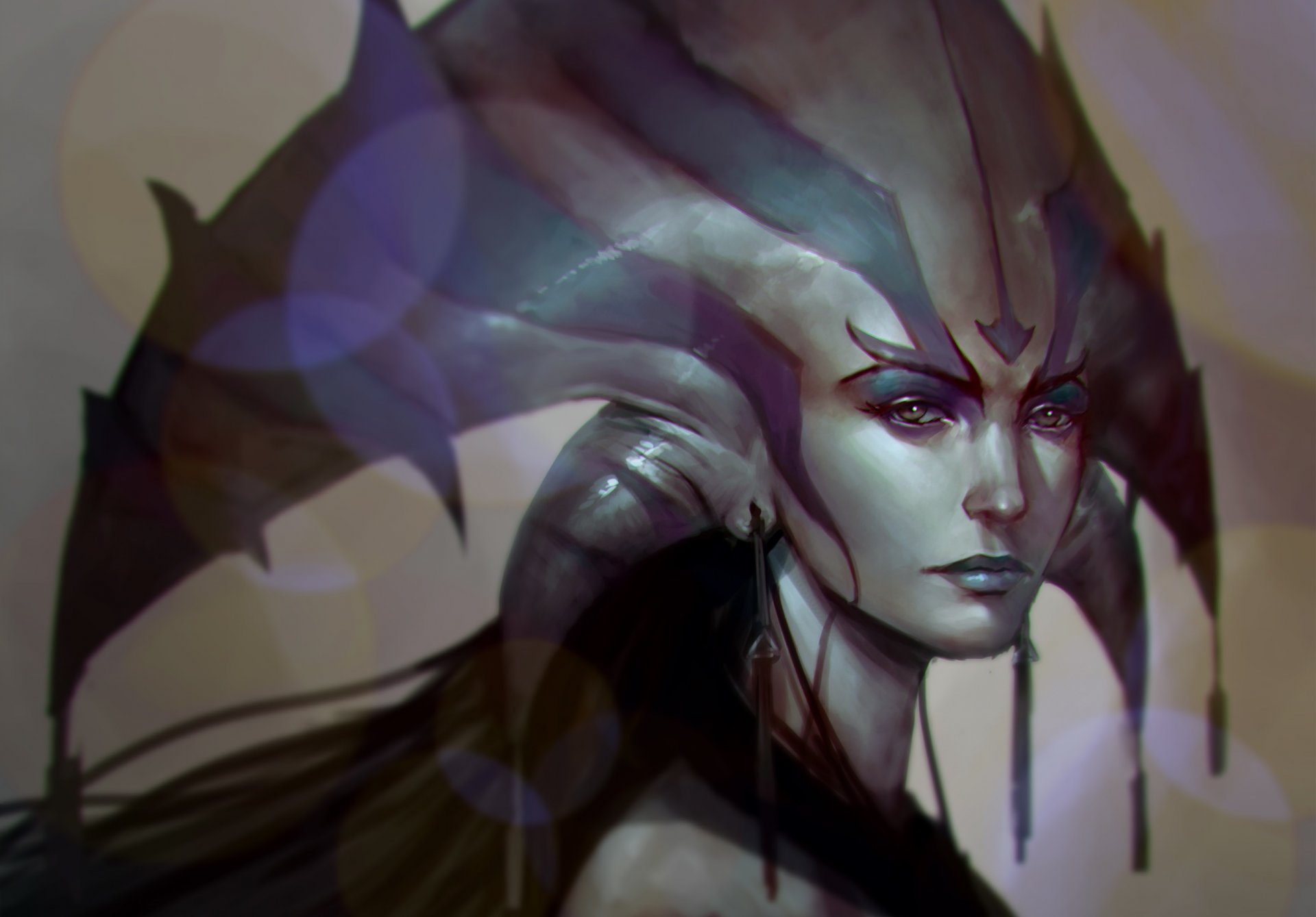 art dota 2 naga fille visage