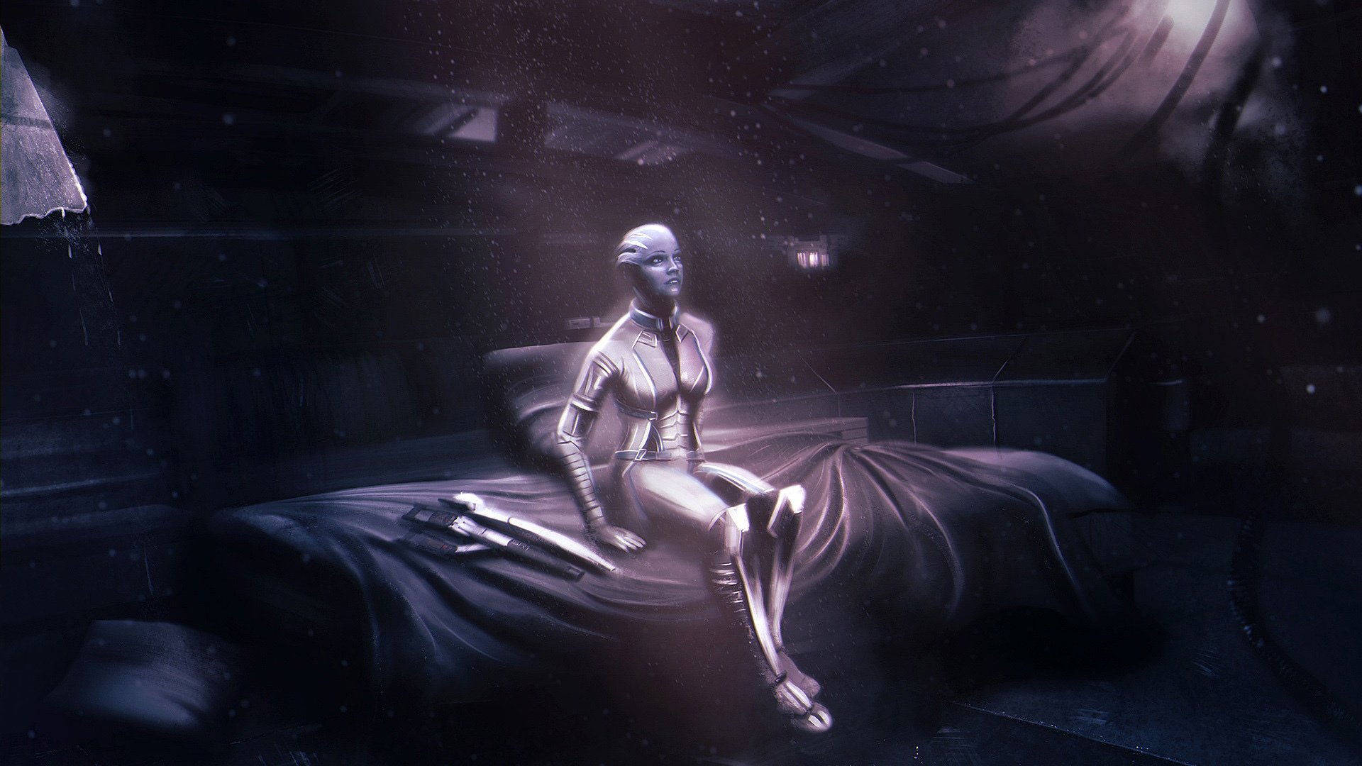 liara t soni mass effect normandy asari cabin