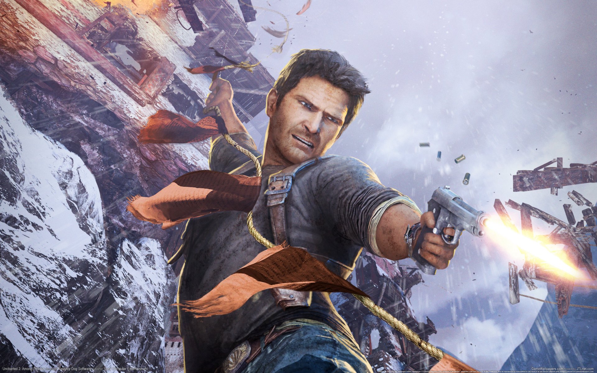 uncharted 2 среди воров натан дрейк пистолет