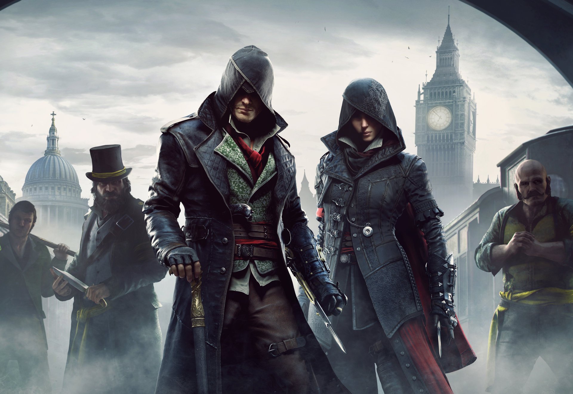 assassin creed: syndicate assassins assassins lame canne capot big ben gare gang