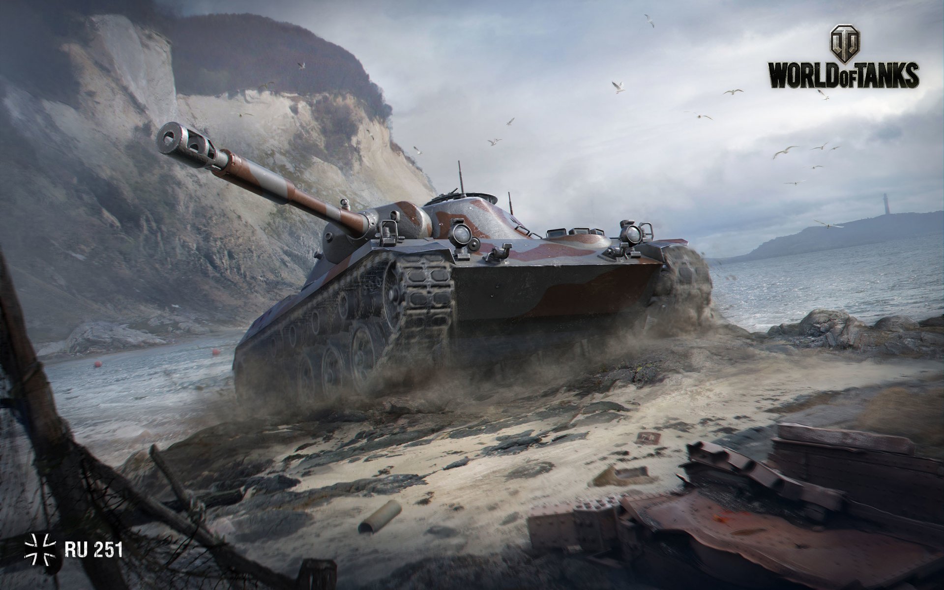 world of tanks wargaming netto wot wg serbatoio leggero spähpanzer ru 251 ru 251 montagna acqua polvere