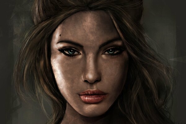 Portrait de Lara Croft, la voleuse de tombes