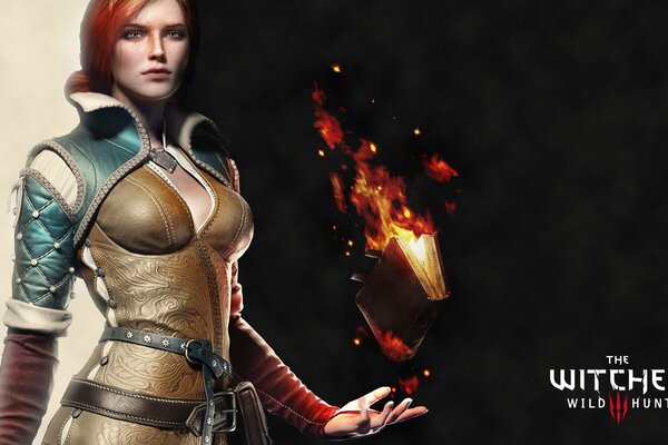 Rothaarige Mädchen von the witcher triss merigold