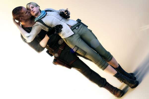 Jake Mueller Sherry Birkin from resident evil 6