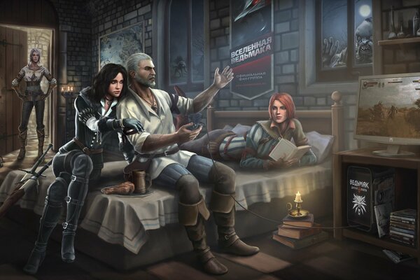 Witcher e bellezze in privato dal moderno