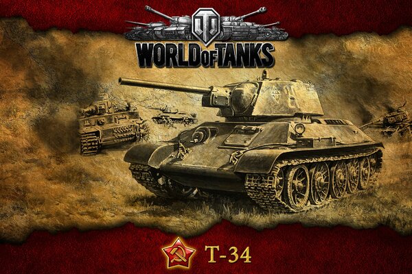 Carta da parati a tema serbatoio da world of tanks