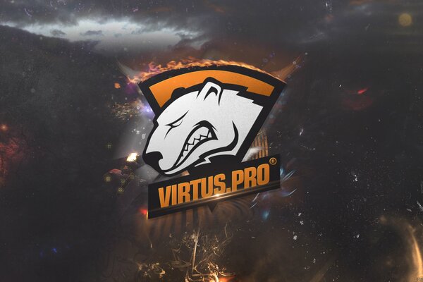 Обои логотип для пк и телефона virtus pro