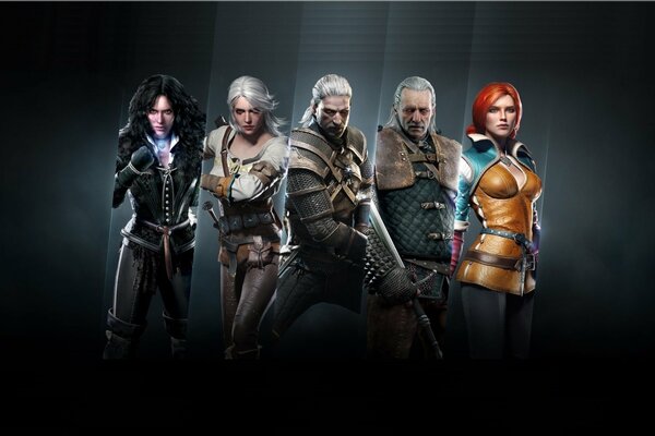 Imagen de los personajes del juego de ordenador the Witcher 3: Wild Hunt