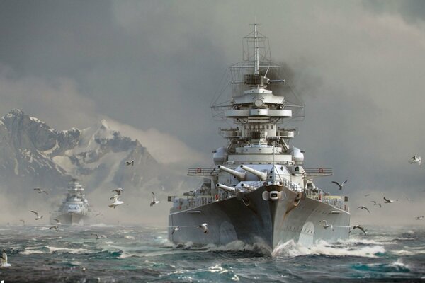 Водный мир. Мощь военных кораблей
