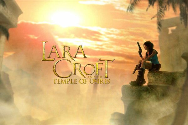 Salvapantallas para el juego de ordenador Lara Croft