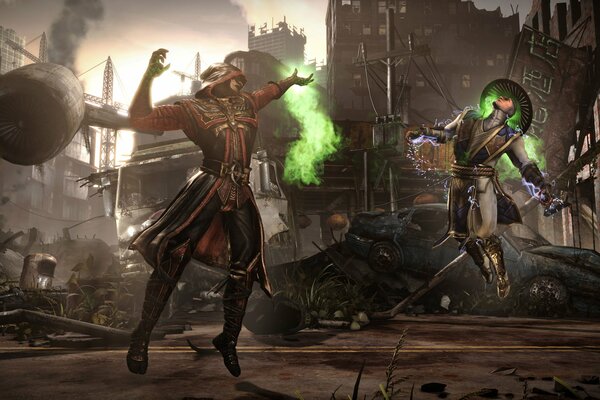 Mortal kombat X: Battle using Magic