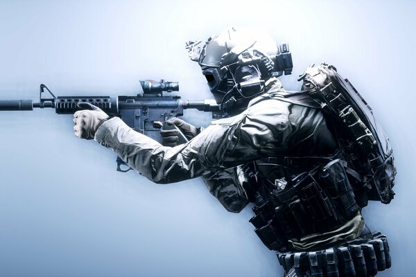 Battlefield 4 soldato equipaggiato