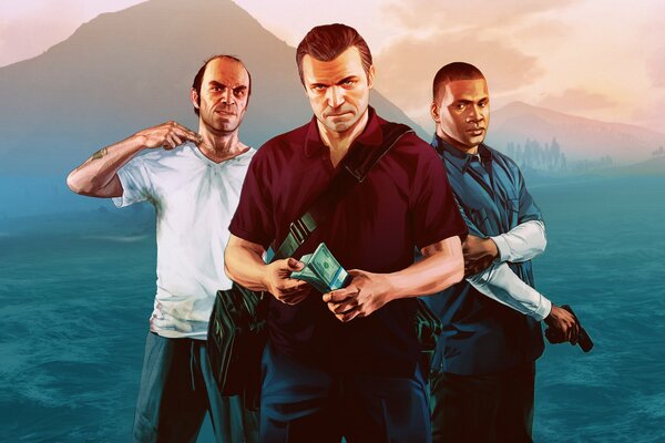 Image from gta5 main characters