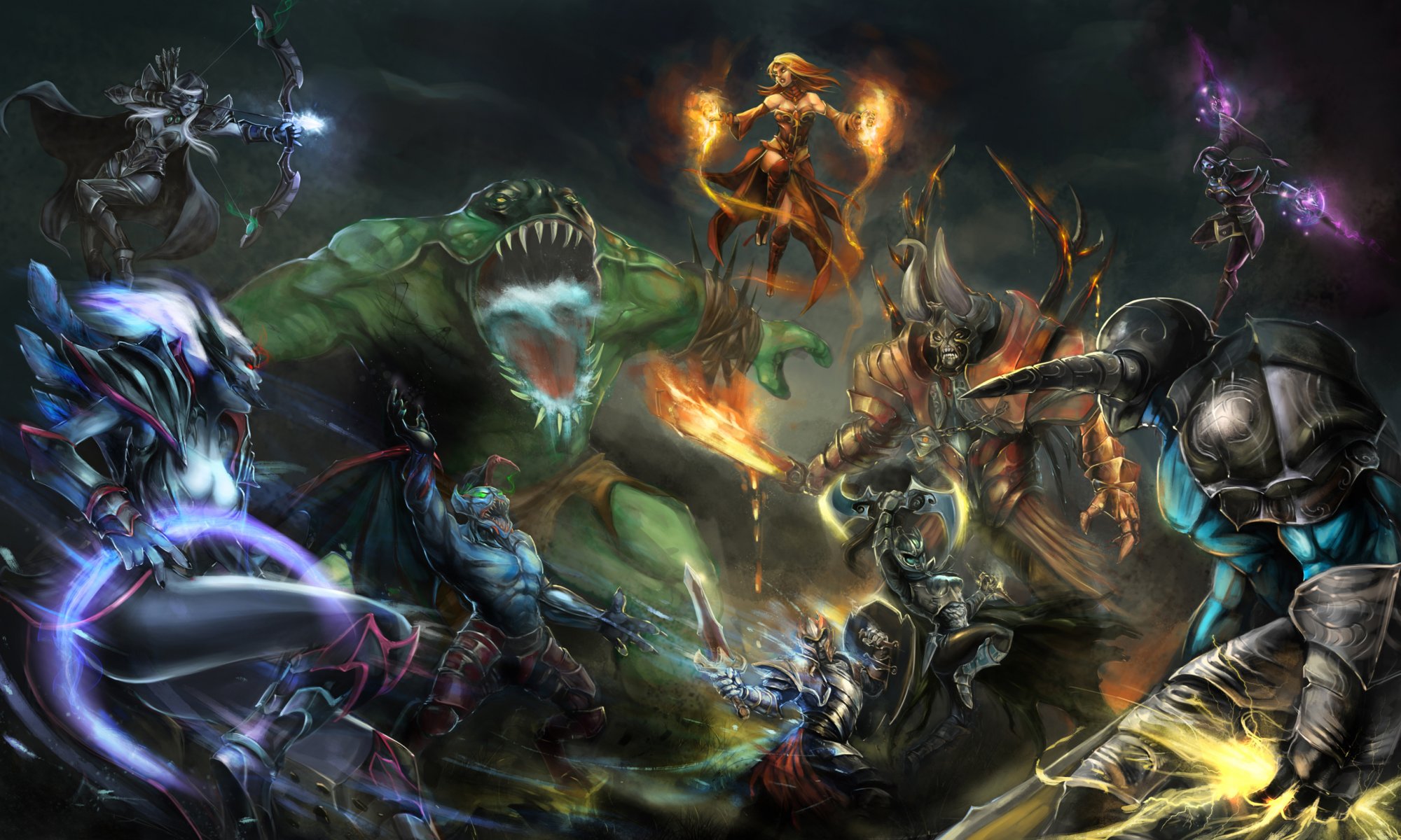 defense of the ancients dota heroes battle