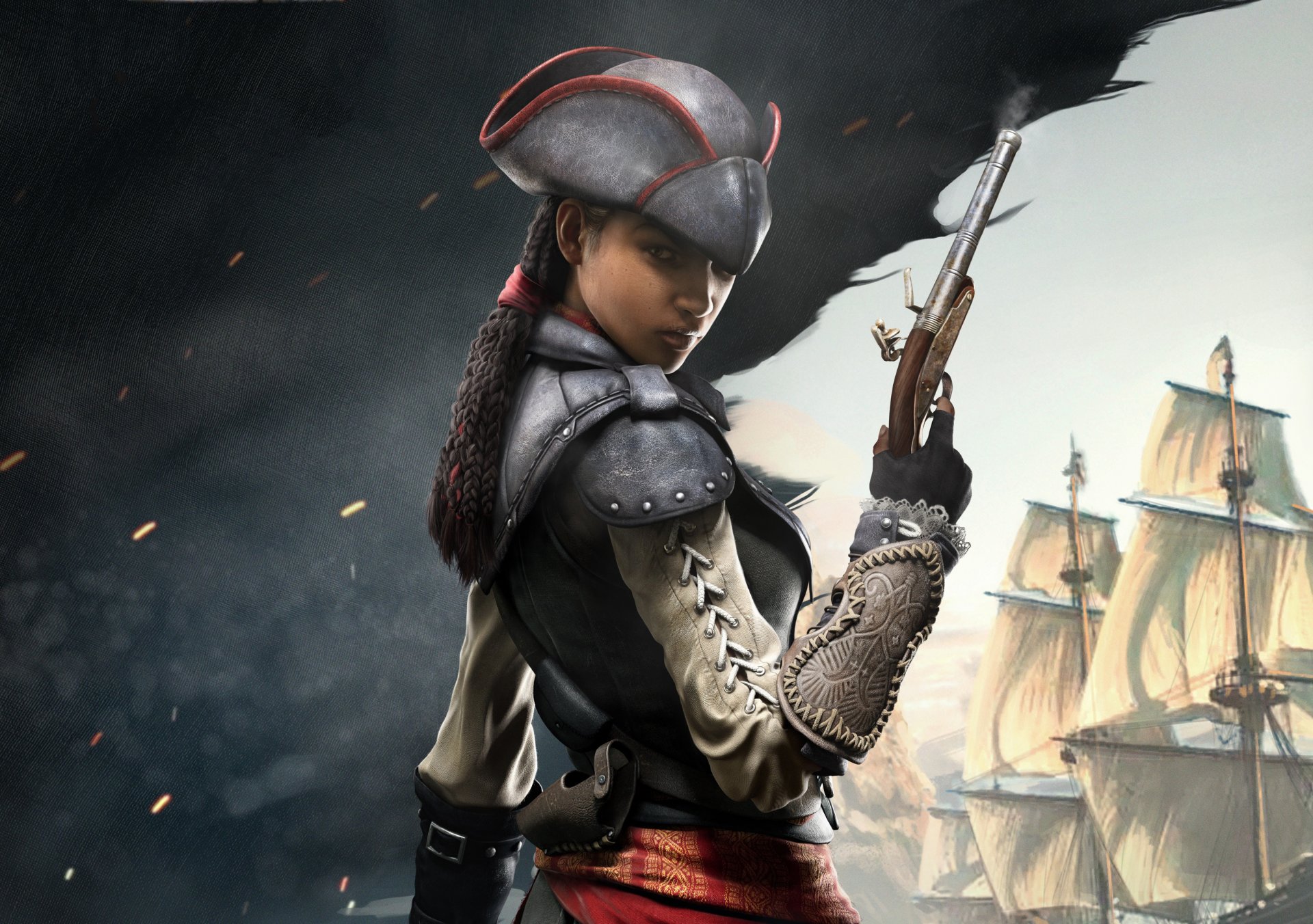 assassin s creed iv: black flag girl assassin pirates evelyn