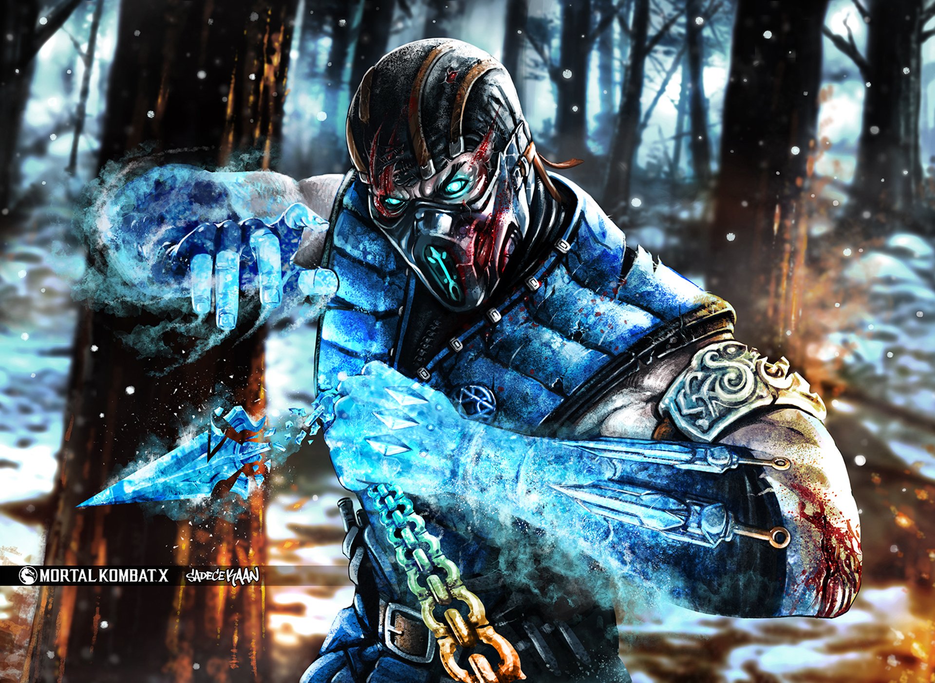 ub-zero mortal kombat x arte lucha libre