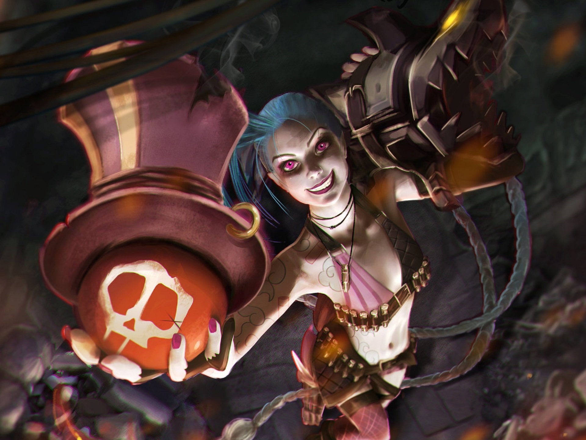 league of legends jinx art girl