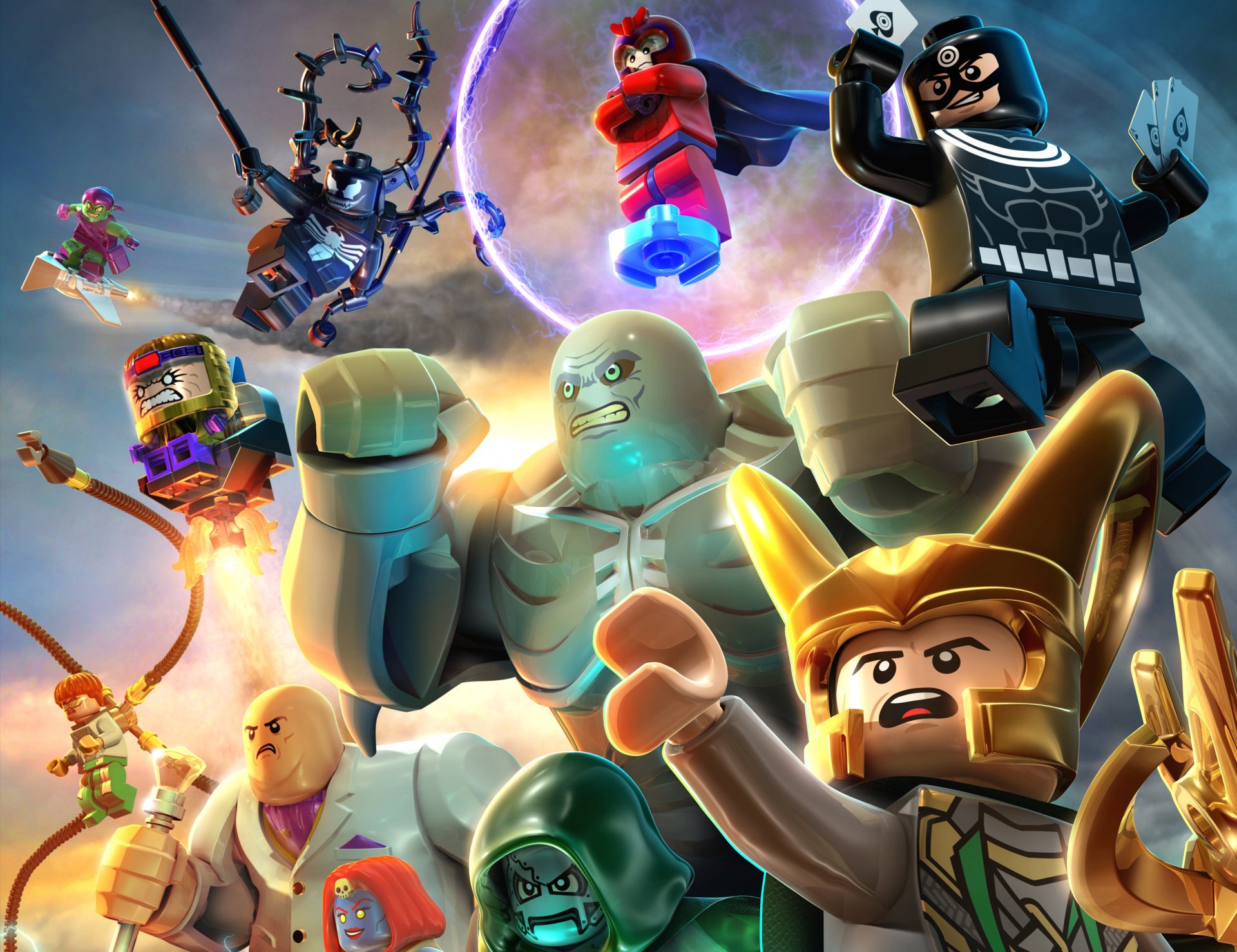 lego: marvel super heroes lego supercriminali marvel venom magneto green goblin green goblin loki dottor destino dottor octopus otto octavius etichettato bullseye kingpin kingpin mistico mistico modok modok abominio giocattoli tt ga