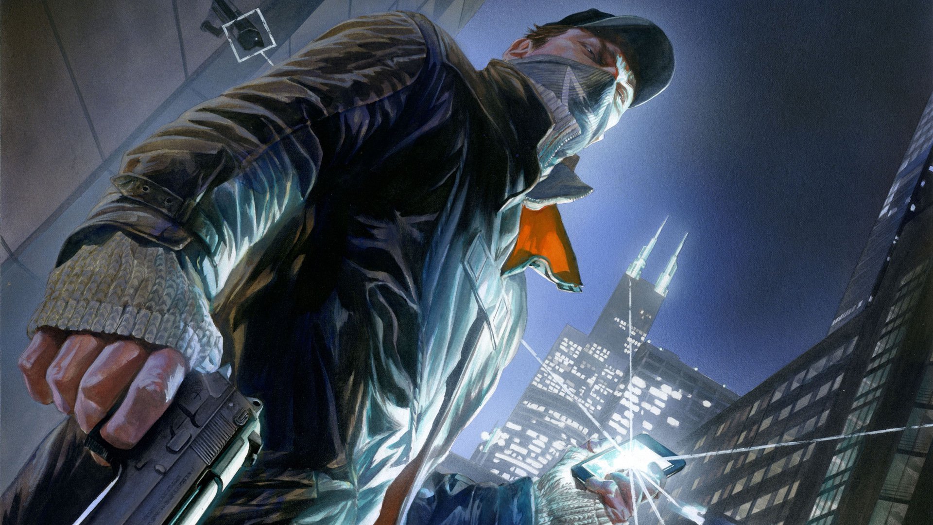 watch dogs gun cap art aiden pearce