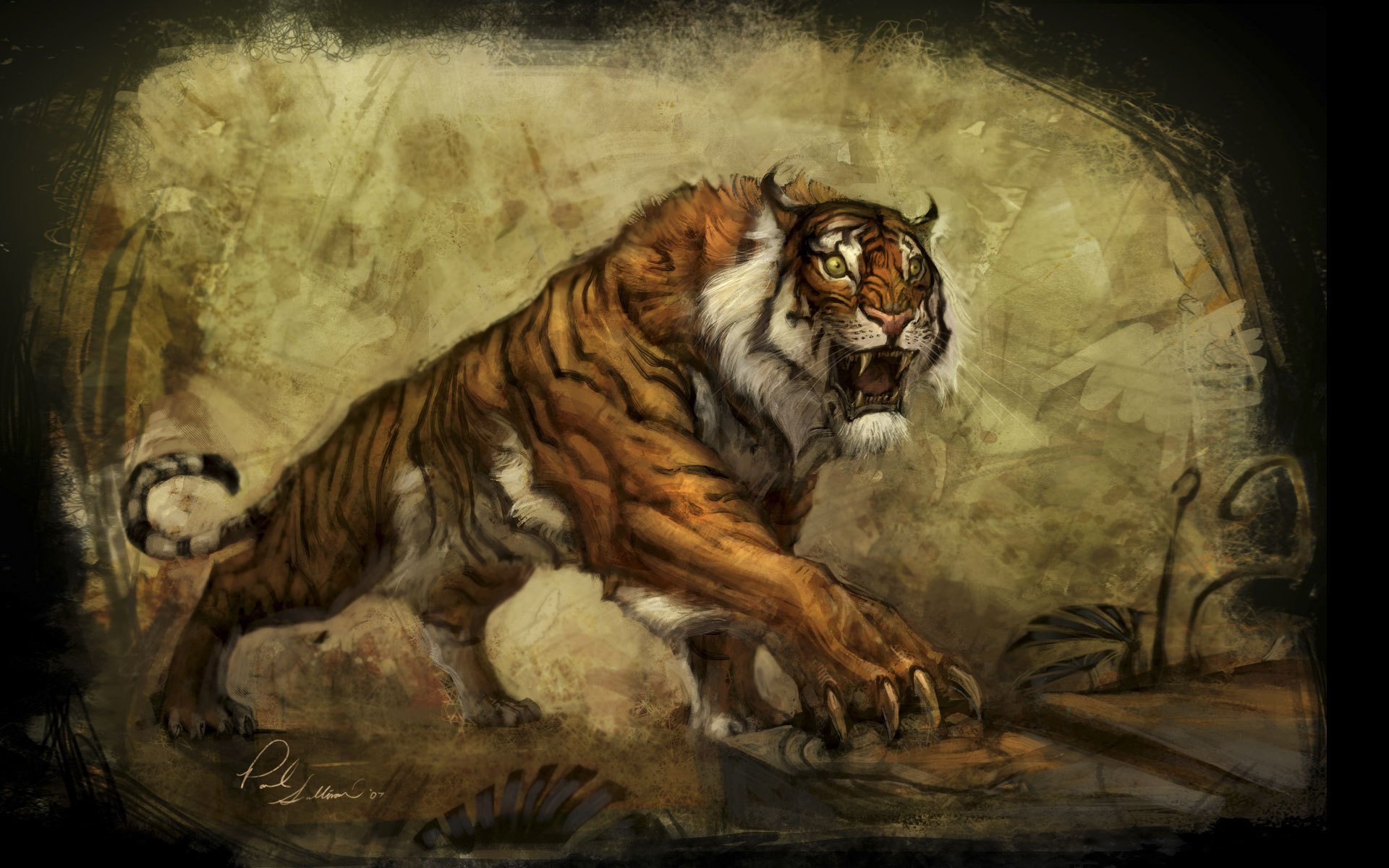 gräber räuber unterwelt lara croft kunst tiger gräberräuber unterwelt welt konzept kunst krallen pflanze