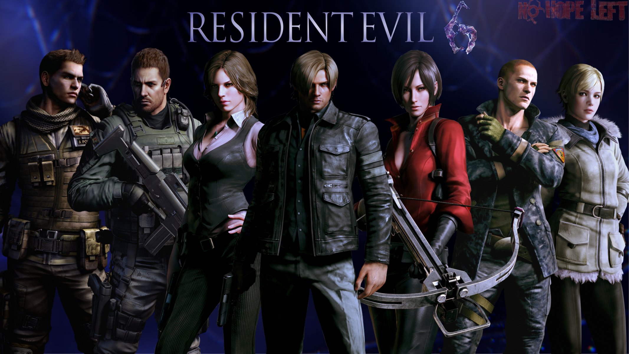 resident evil 6 leon scott kennedy chris redfield jake mueller elena harper jerez birkin ada wong pierce nivan