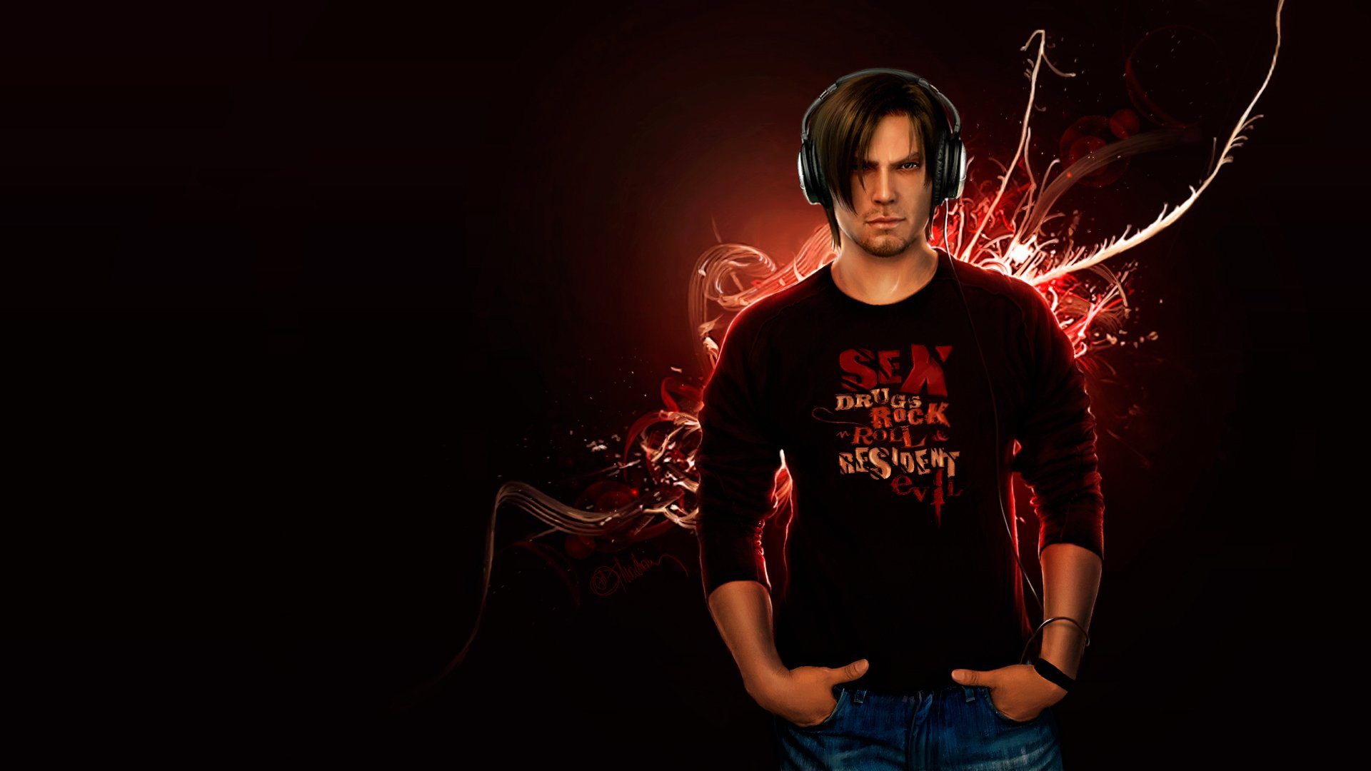 leon scott kennedy resident evil biohazard muzyka biologicznie niebezpieczne