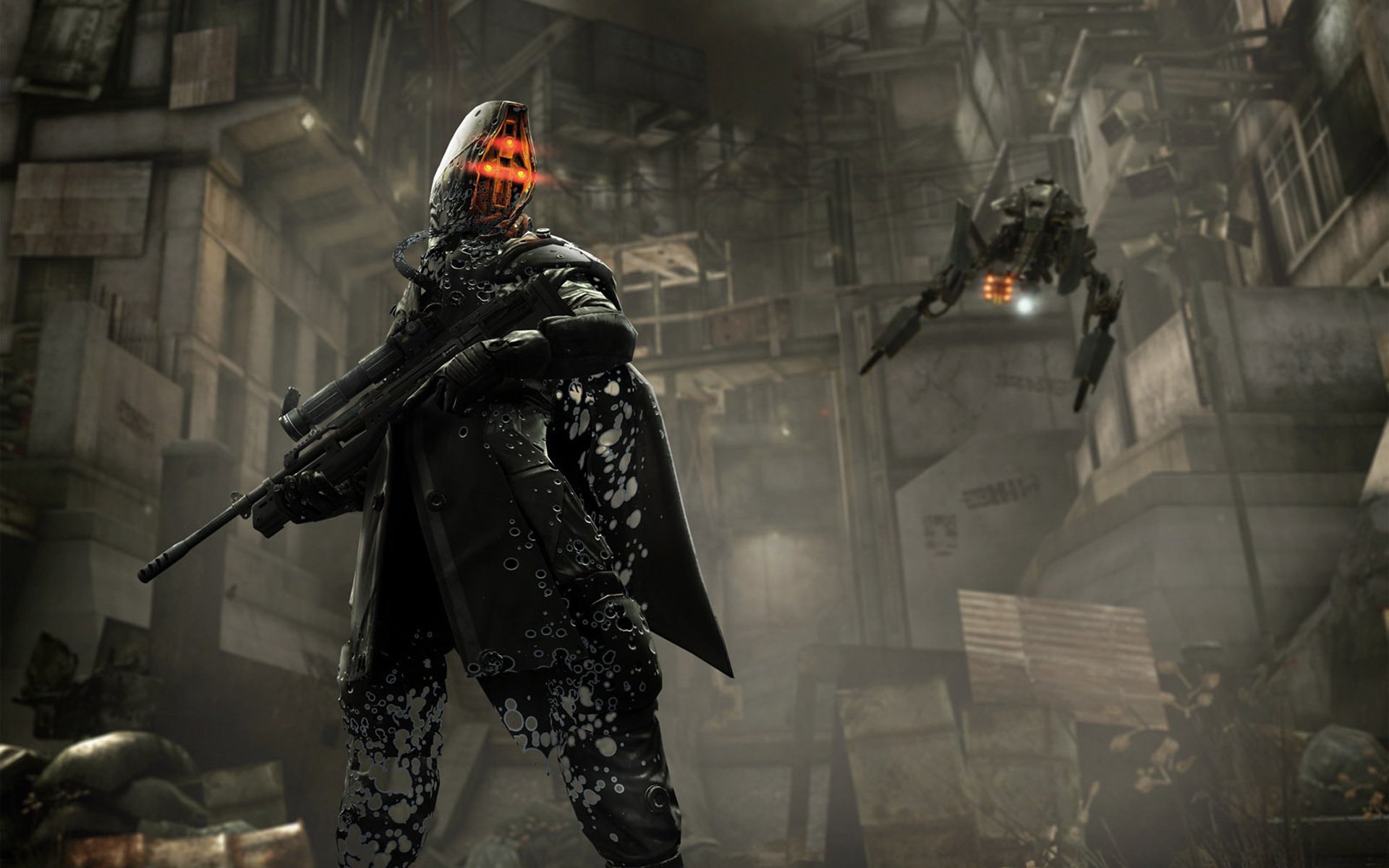 killzone 2 soldat robot arme trous