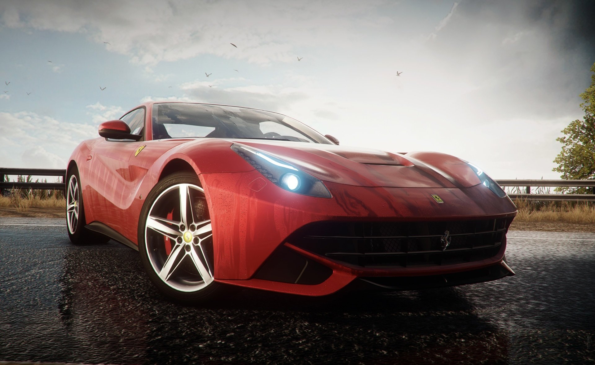 need for speed rivals ferrari f12 berlinetta supercar angle road otrozhenie