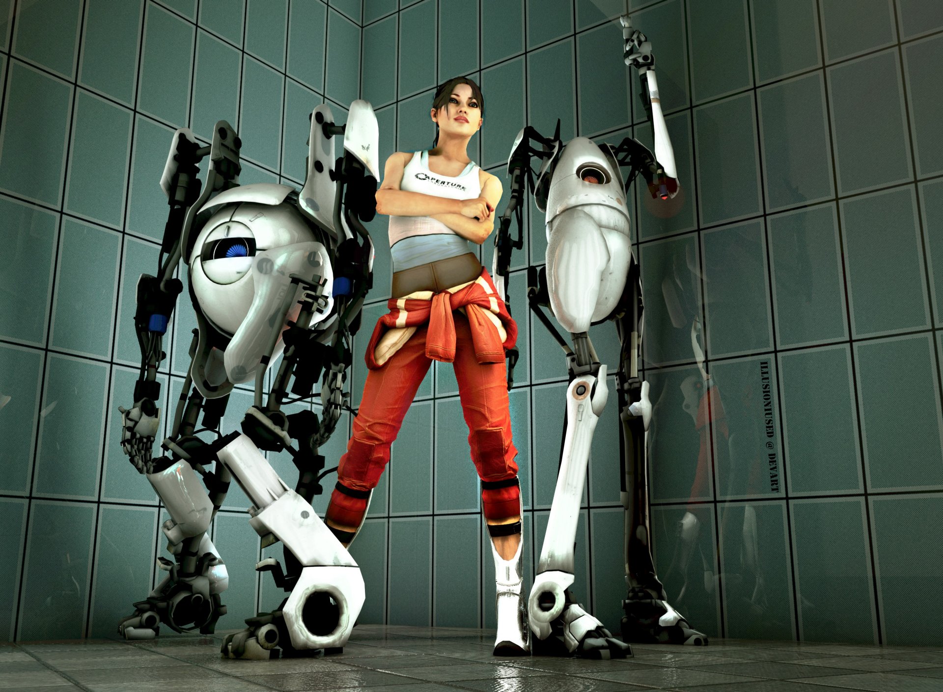 Portal 2 уровень с роботами фото 80