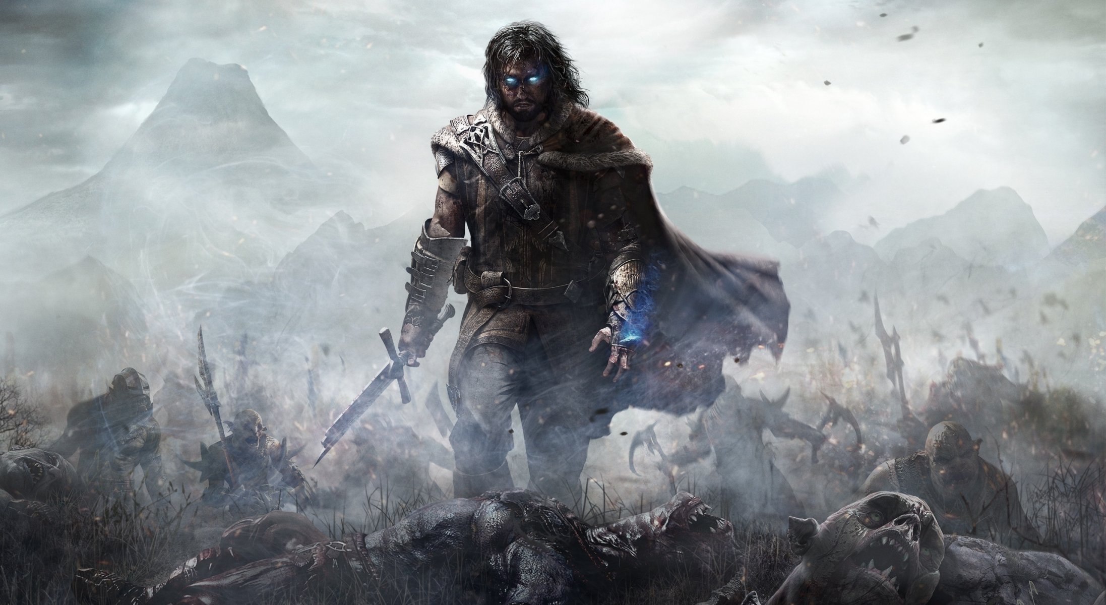 tierra media: la sombra de mordor monolith productions warner bros. interactive entertainment guerrero fantasma humo cielo nubes luz vista equipo tierra media: sombras de mordor