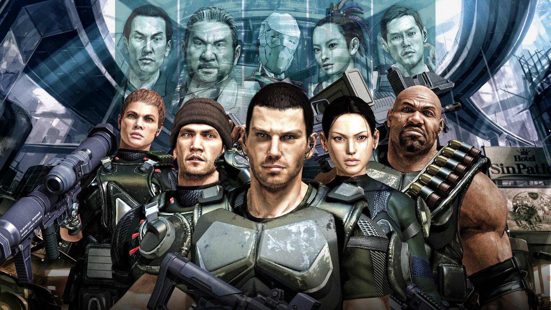 binary domain videospiele sega charaktere