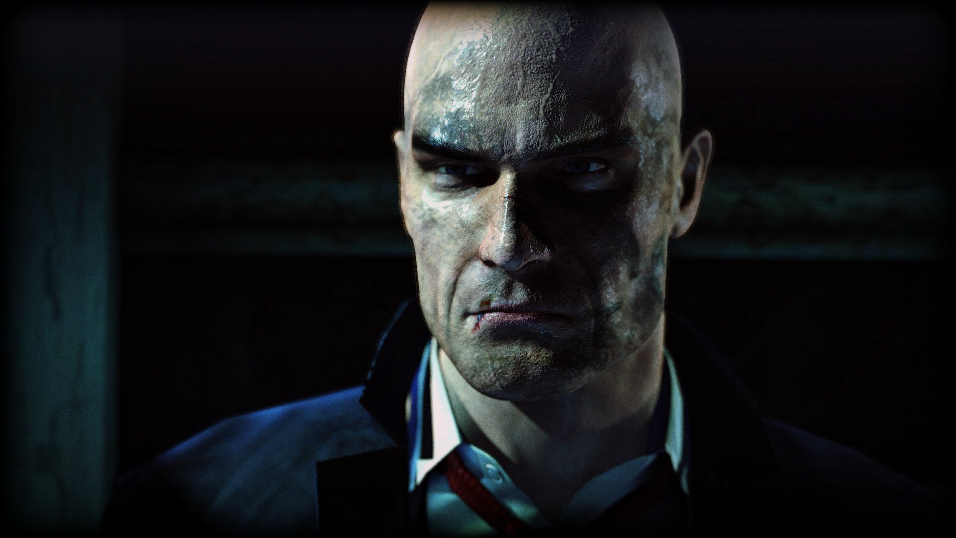 hitman absolution mr.47 agent 47 poważne zanieczyszczone kurtka