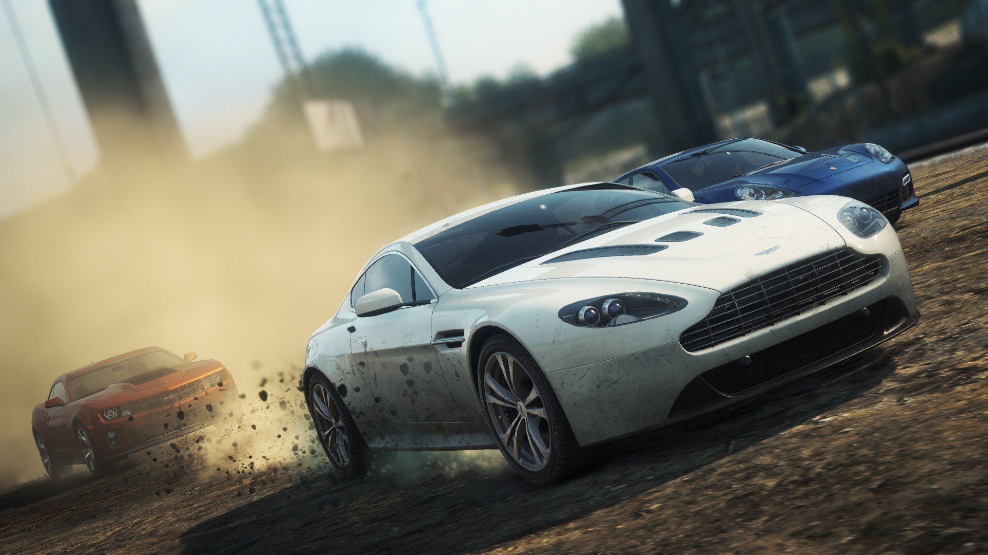 need for speed most wanted 2 aston martin v12 vantage porsche panamera turbo chevy camaro zl1 race town dust