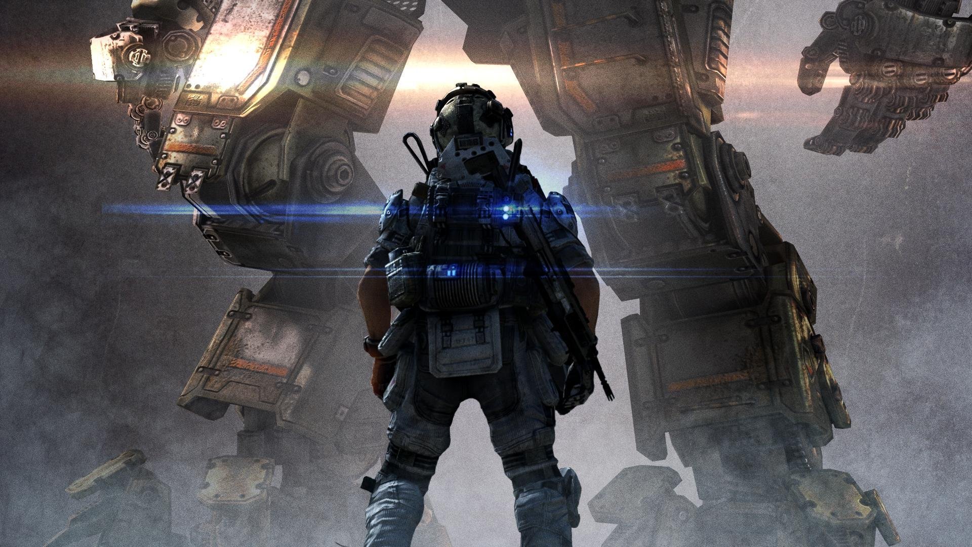 titanfall respawn entertainment electronic arts ea robot soldier titan pilot światło światła broń zapał hunter ekwipunek