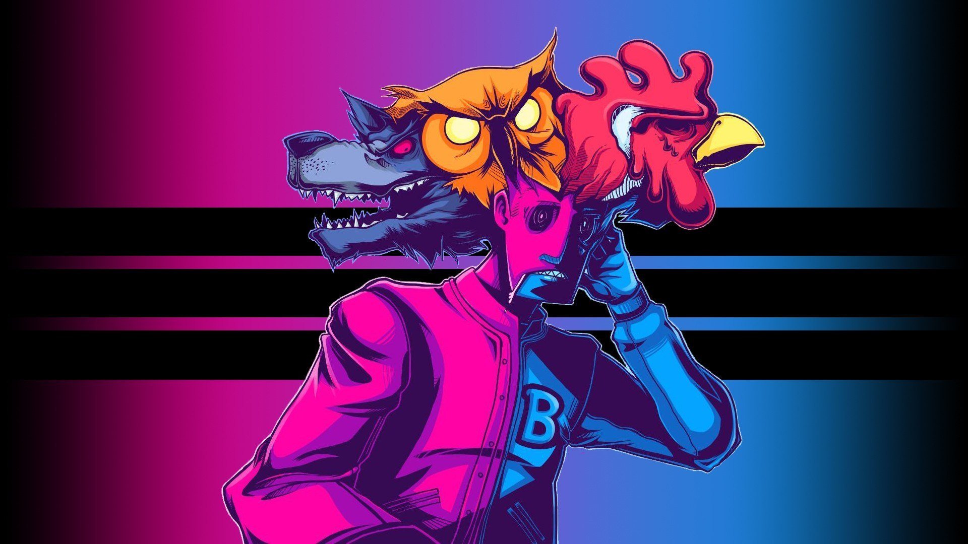 hotline miami rasmus maska richard maska dennis maska dennaton gry sztuka zabójca