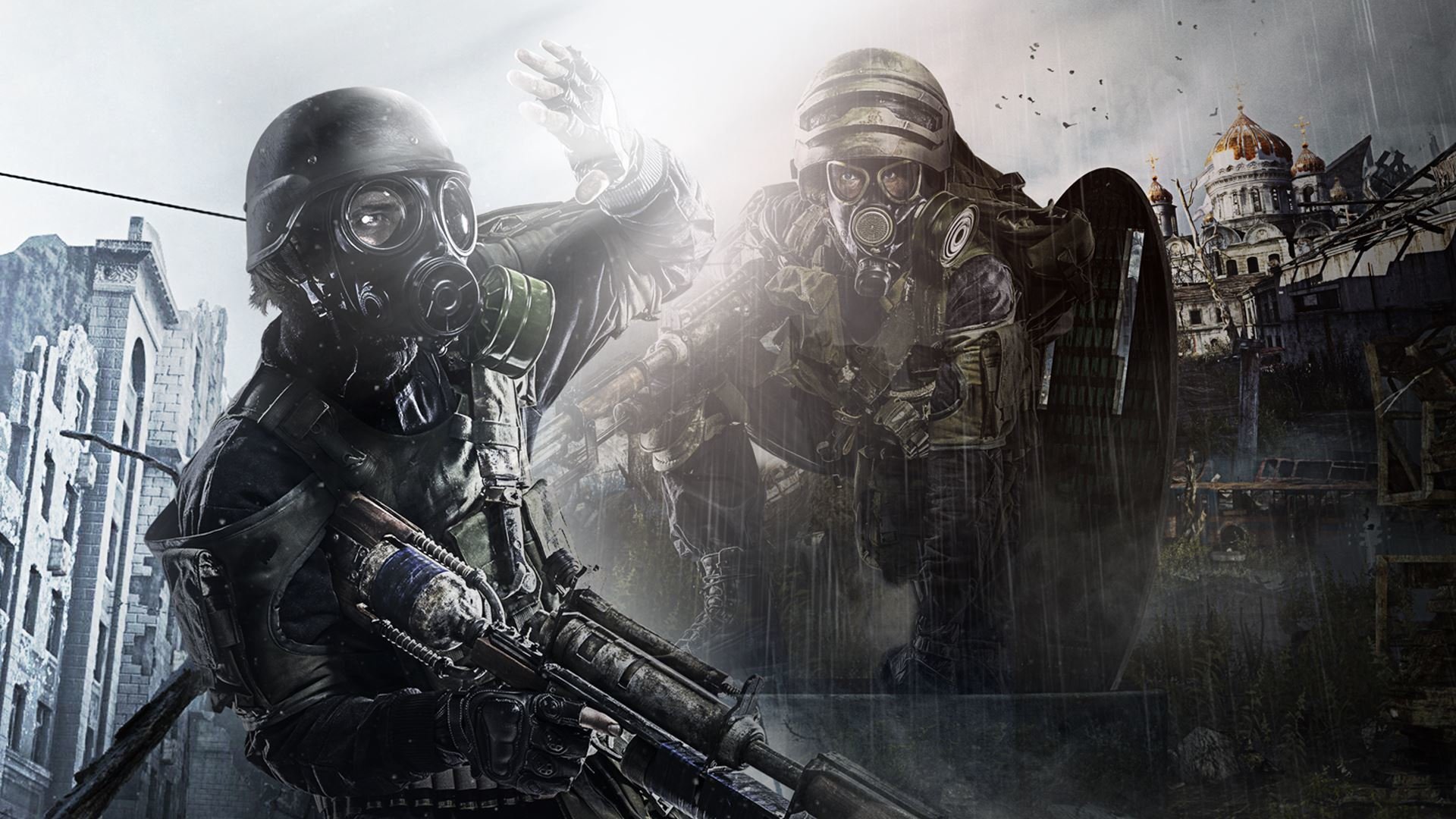 metro: redux metro 2033 redux metro : last light redux 4a games deep silver hełm broń maska gazowa światło sprzęt apokalipsa spojrzenie ocalały metro