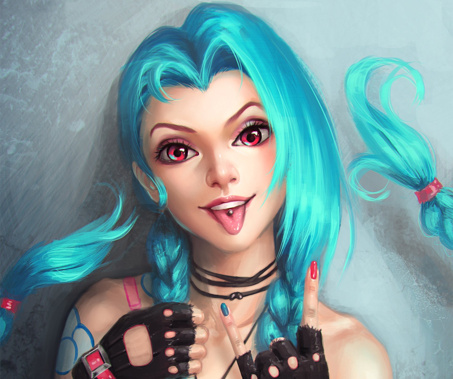 jinx lol capelli blu league of legends lingua