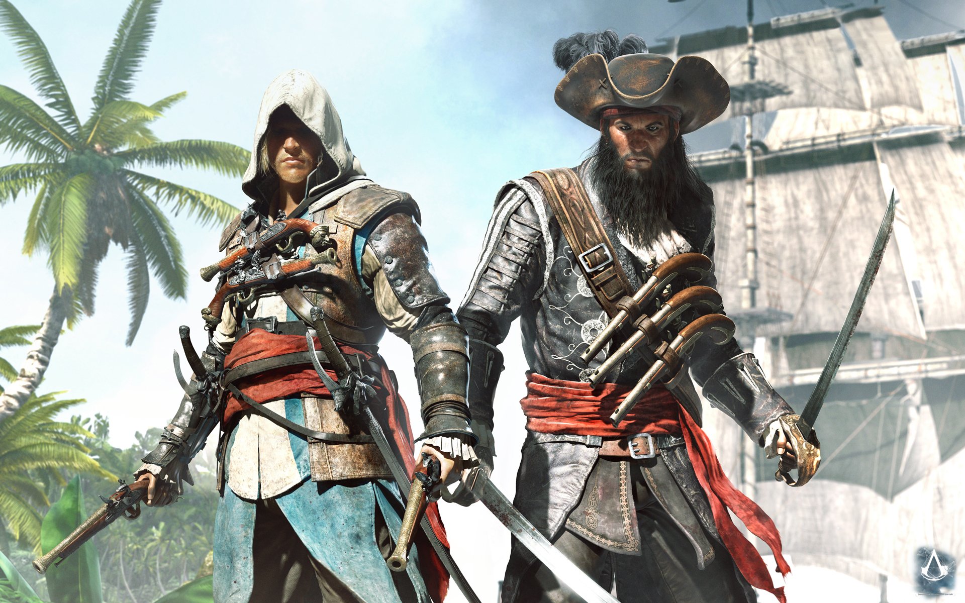 assassin creed iv: drapeau noir assassin pirate edward kenway barbe noire drapeau noir edward teach capitaine