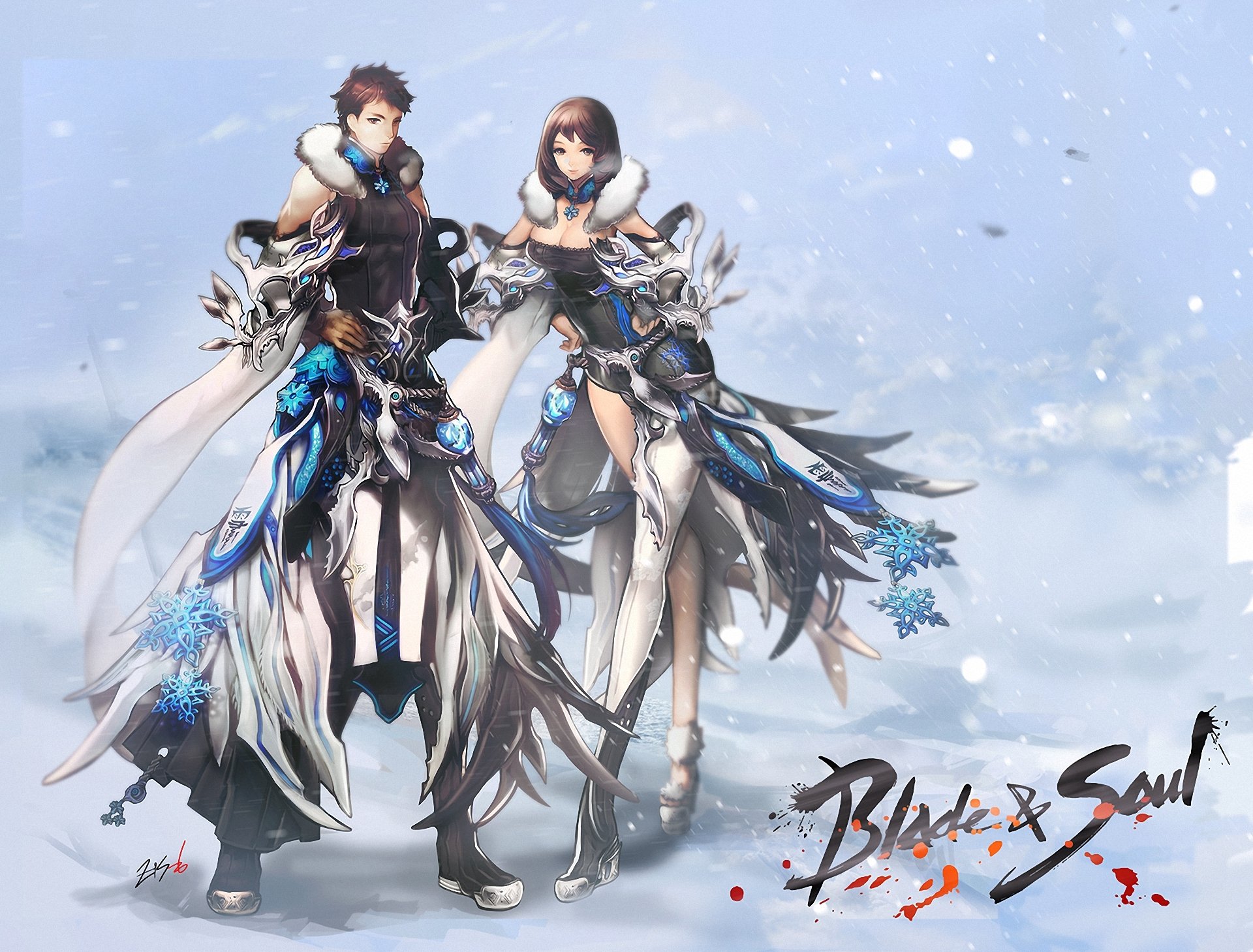 art zis blade&soul girl guy snow