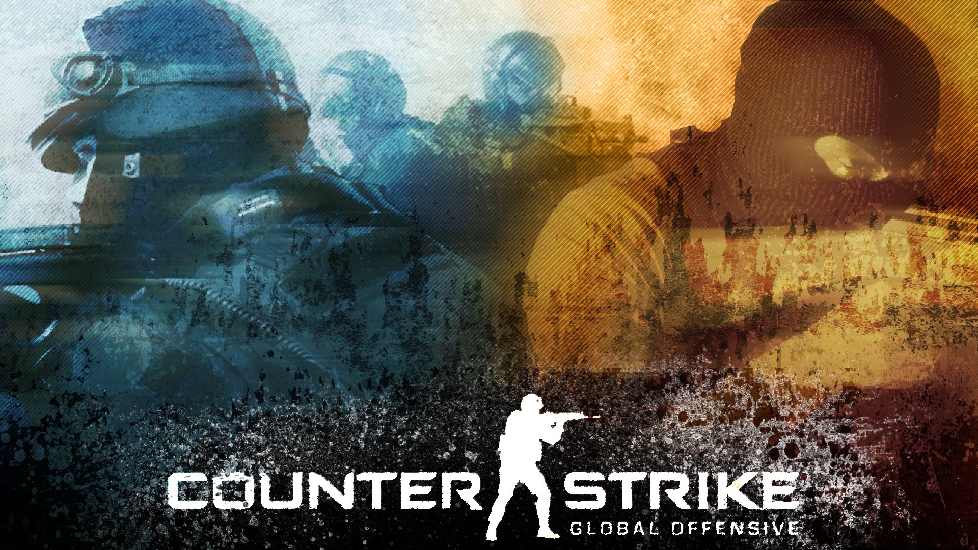 inscripción logotipo nombre counter-strike guerra juego de disparos ametralladoras soldados hombres armas