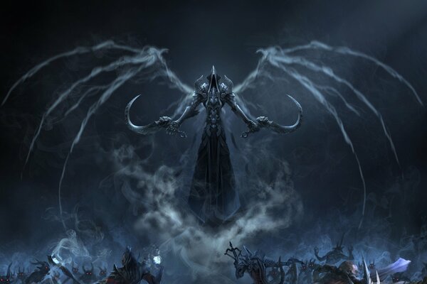 Imagen espeluznante de un videojuego, el diablo