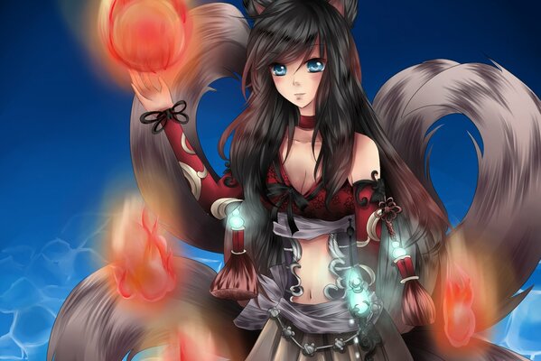Yukiko from League of Legends. The fox girl