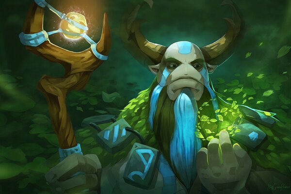 Le prophète de la nature tient la lame dans le jeu dota 2