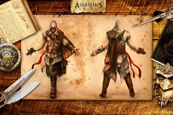 Assassin Ezio papier peint furtif