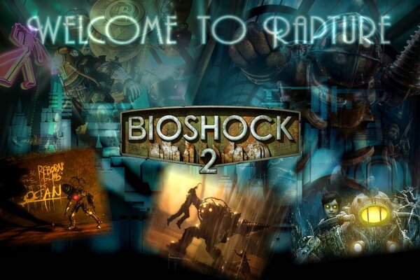 Robots from bioshocks at several locations