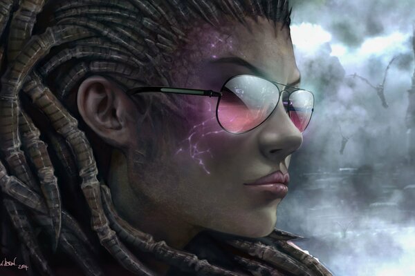  Die Königin der Klingen , Sarah Kerrigan, Mädchen mit Brille.