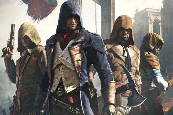 Image des personnages du jeu assassins creed: Unity