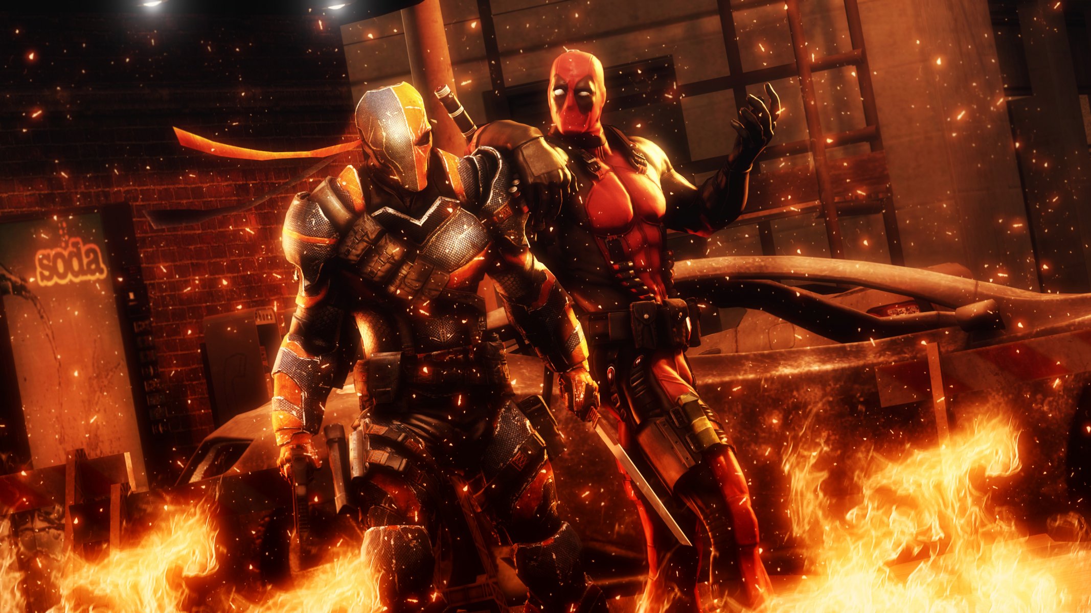 anti eroe slade wilson deathstroke deadpool