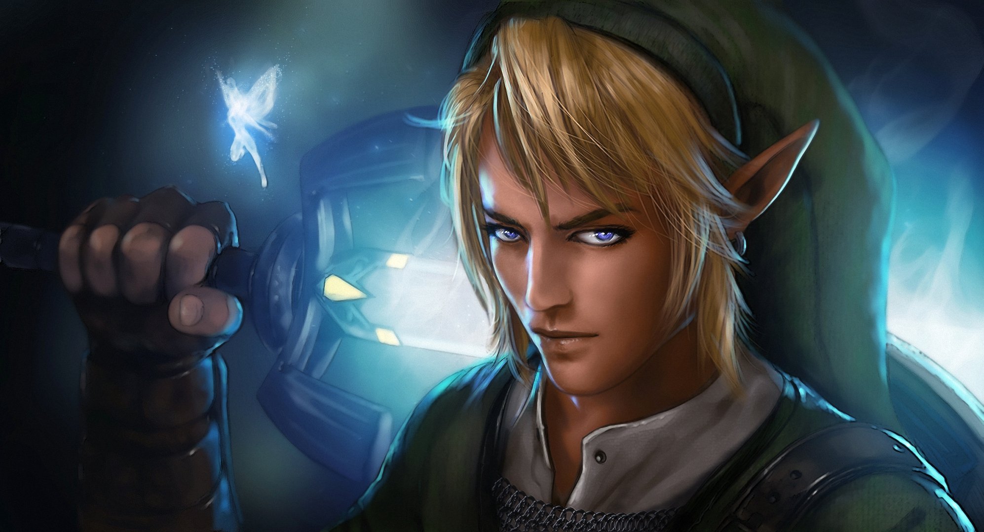 die legende von zelda link kerl elf schwert blick fee